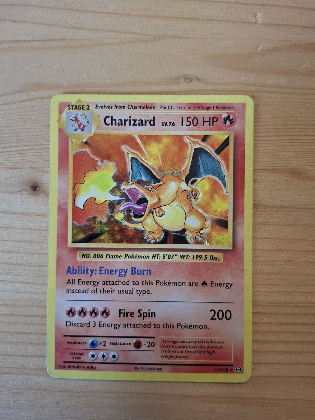 Pokémon Carte collezionabili: carte pokemon Charizard holo 11/108 2016 – Nuovo (secondo la descrizione) da Neuchâtel venduto da Kalidor01 1