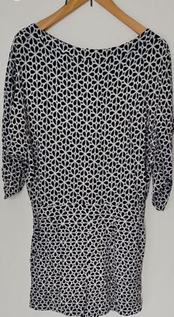 Diane von Fürstenberg Jumpsuit  Gr. 38 schwarz/weiss Muster