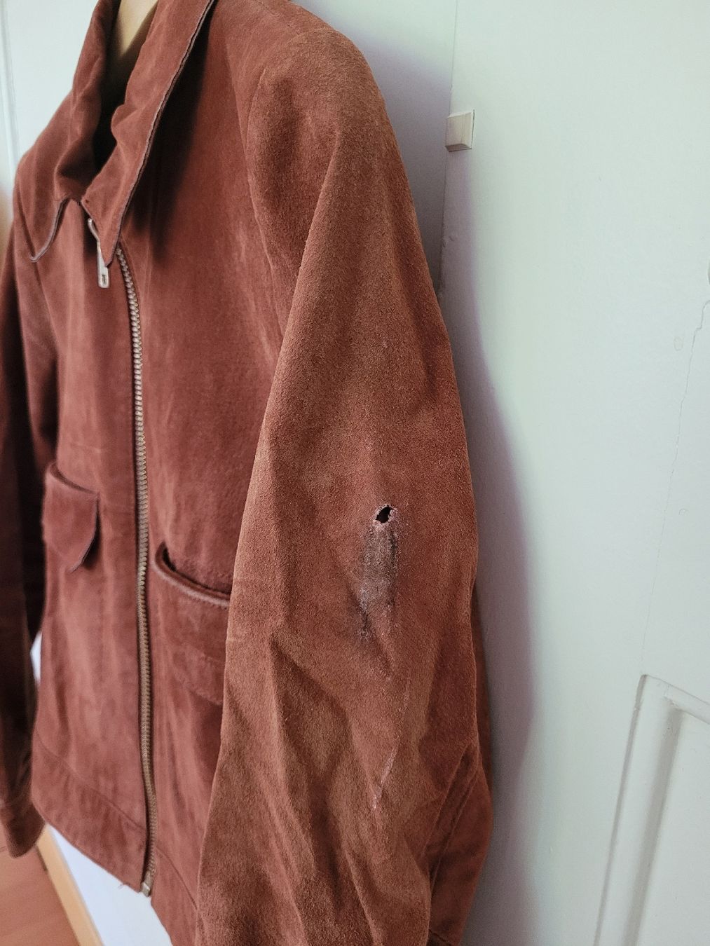 Mango Jacken: Mango Lederjacke Damen braun Grösse XS – Defekt aus Bern von ralella 2