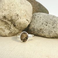 Rauchquarz Ring - Sterling Silber 925 - Grösse 54