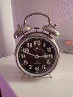 Mechanischer Wecker Junghans analog silberfarben/vintage
