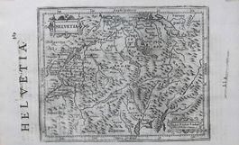 Schweiz Kupferstichkarte von Mercator
