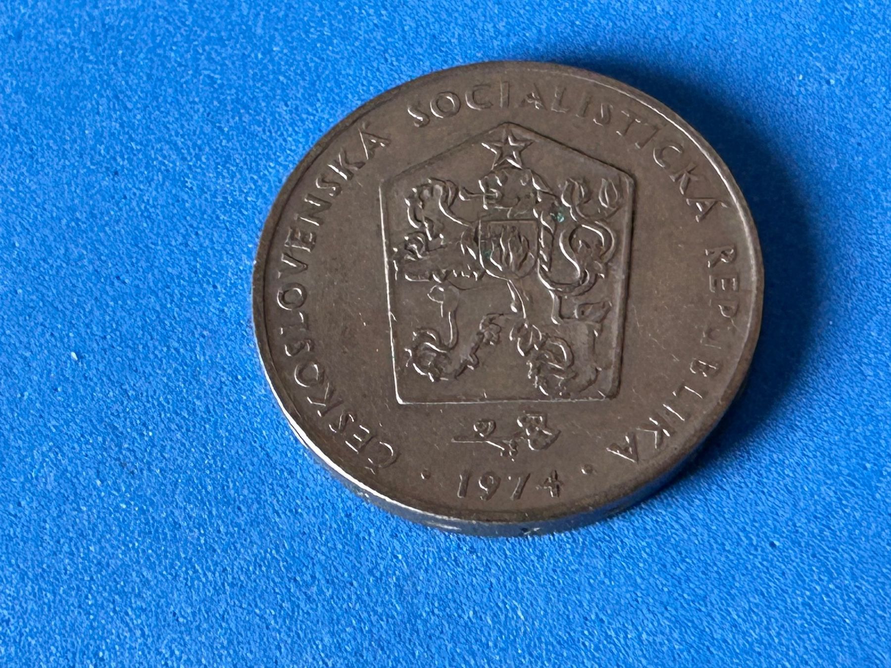 Tutti le monete: Czechoslovakia - 2 Koruny 1974 – Usato da Corcelles NE venduto da AJKader 1