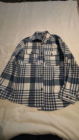 H&M Flanellhemd kariert blau weiss Grösse XL gebraucht