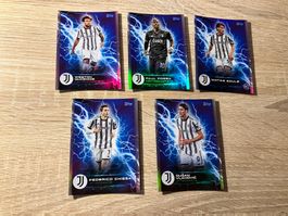 Topps Karten Fan Set 2022 FC Juventus 5x Card special