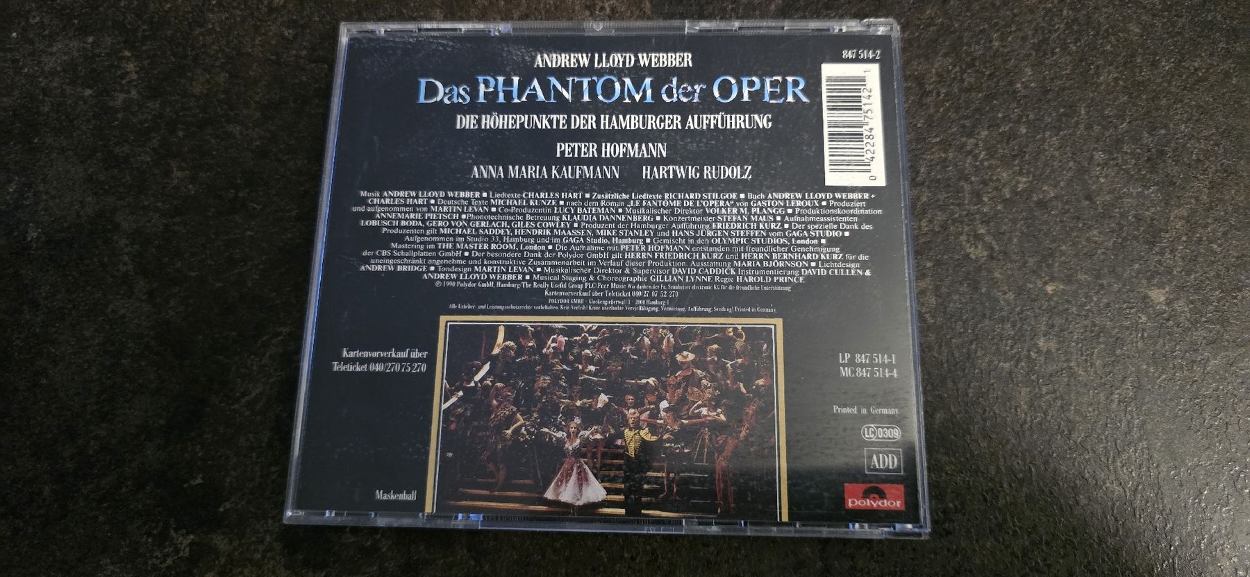 CDs: CD Das Phantom der Oper Hamburger Aufführung Polydor – Gebraucht aus Emmen von Kusi90 2