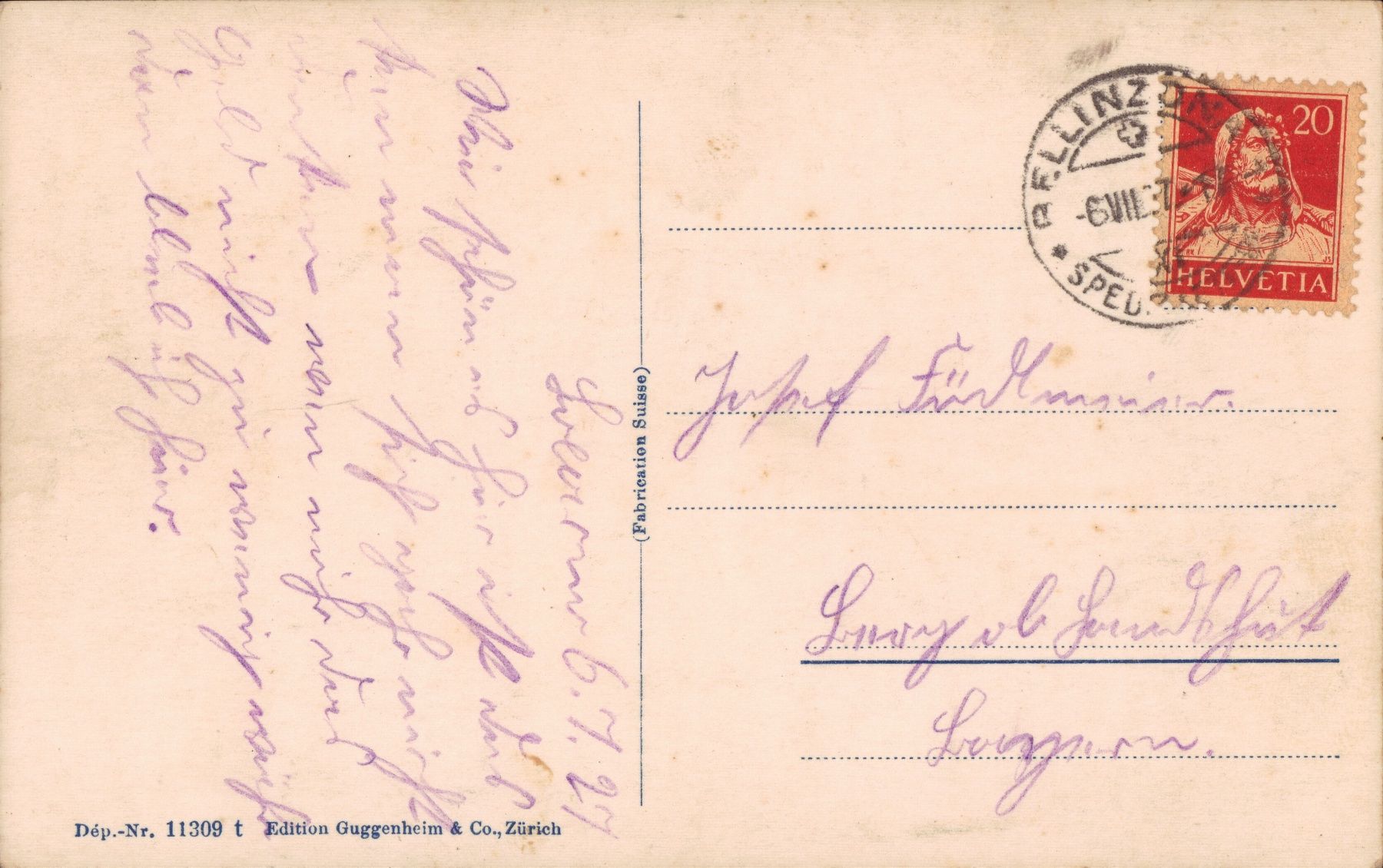 Cartoline postali: 1927 AK Locarno Hotel Regina – Usato da Eggersriet venduto da stamp303 1