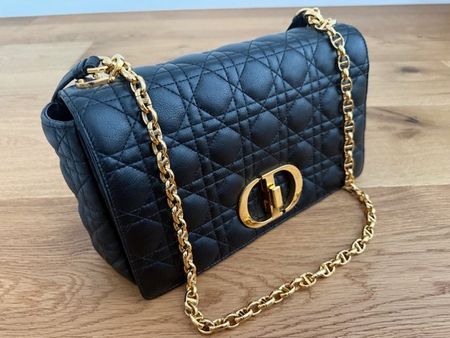 Dior Caro Bag, Schwarz, Goldkette - Zeitlose Eleganz!