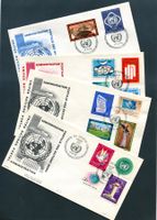UNO Genf 1969-70 Serie auf 4 FDC