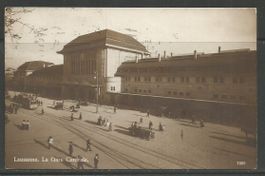 Carte P de 1917 ( Lausanne / La Gare Centrale )