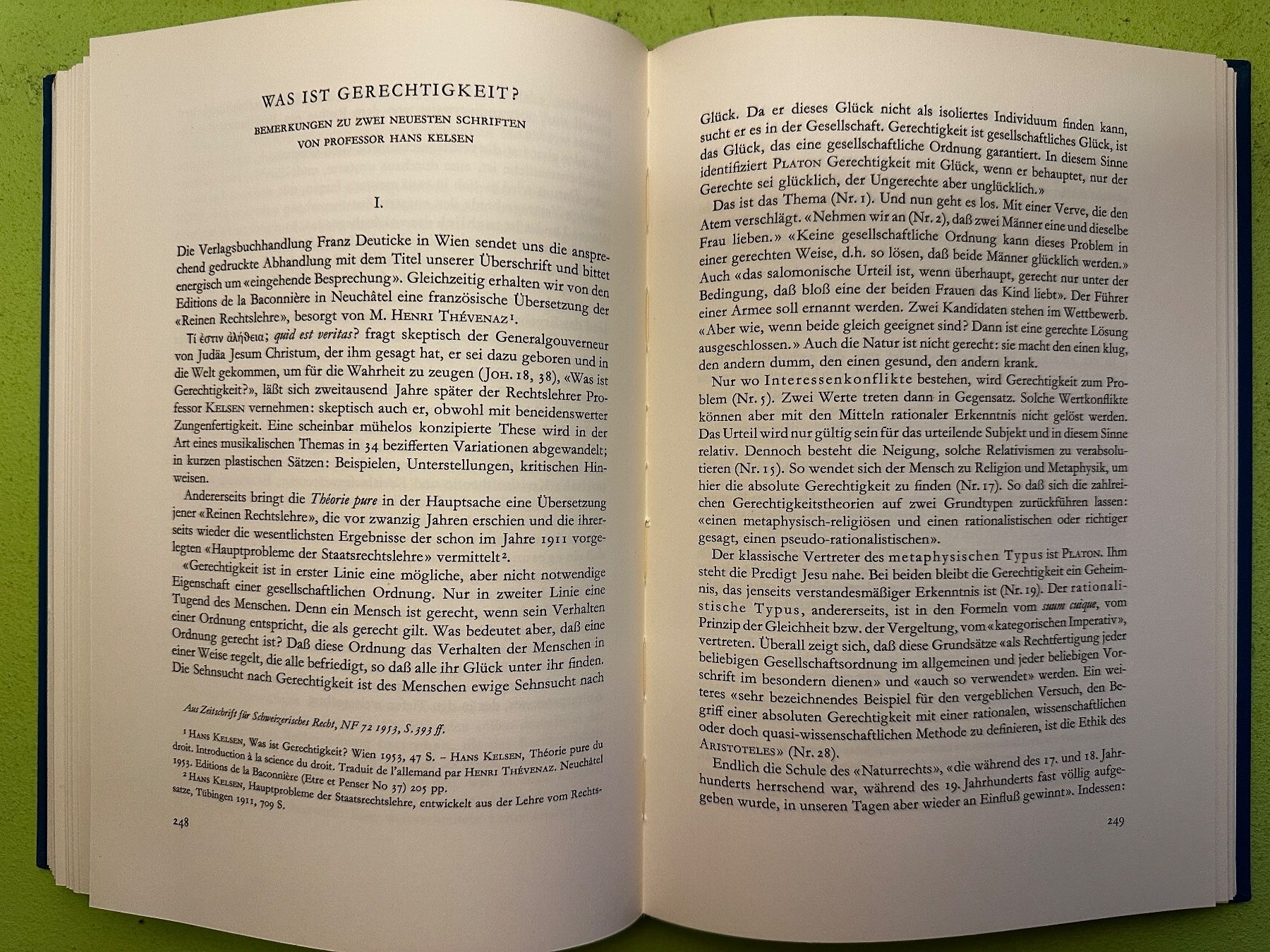Libri: Max Gutzwiller: Elemente der Rechtsidee. 1964 – Usato da Zürich venduto da allp 6