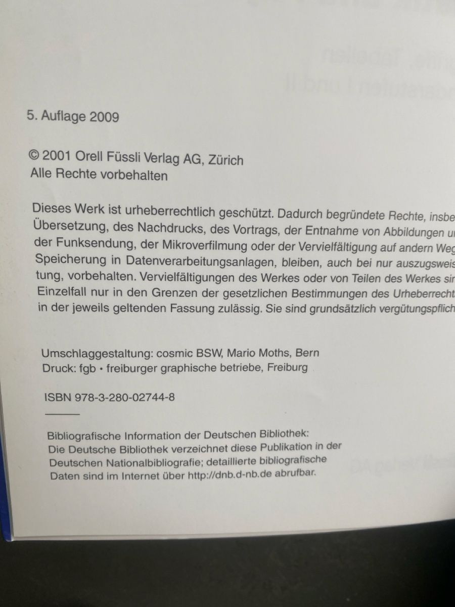 Libri: Fundamentum Mathematik/Physik, Orell Füssli – Nuovo (secondo la descrizione) da Dallenwil venduto da kavogt6 2