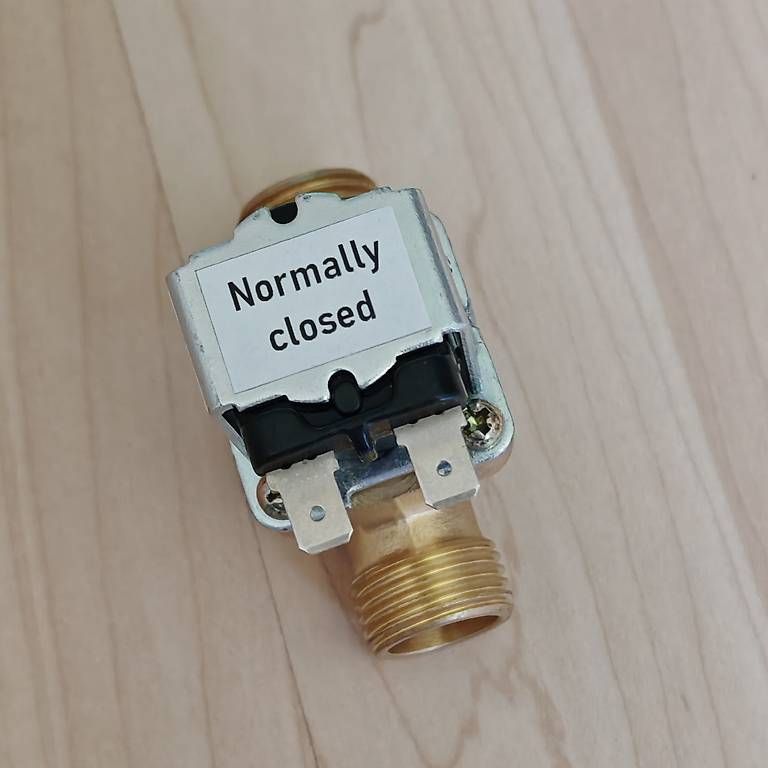 Elektronikbauteile: G 1/2" 5V Magnetventil aus Messing, Normally Closed – Neu (gemäss Beschreibung) aus Ehrendingen von Drystara 5