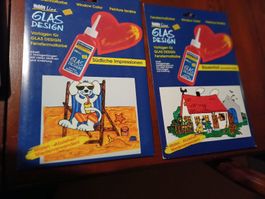 2 Malvorlagen von Glas Design