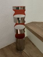 Philippi Metall Orange Vase  geschwungen guter Zustand