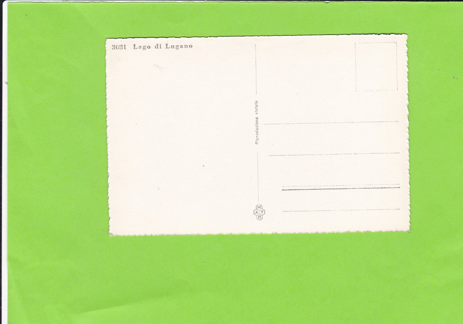 Cartoline postali: Panorama Lago di Lugano – Usato da St. Peterzell venduto da neckertal 1