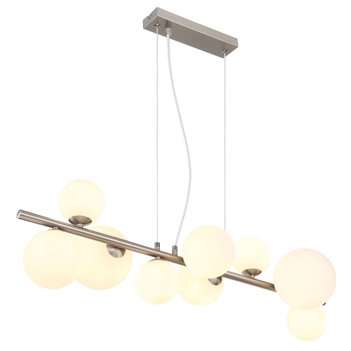 Lampadari & plafoniere: Nickel Pendelleuchte, 87 cm x 35 cm – Nuovo (secondo la descrizione) da Kreuzlingen venduto da Smart-Light