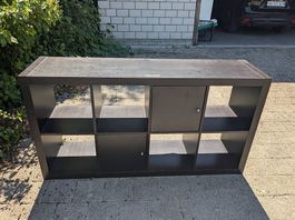 Ikea Kallax Regal schwarz