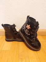 Kinderstiefel schwarz Lackoptik mit Stern, Grösse 26
