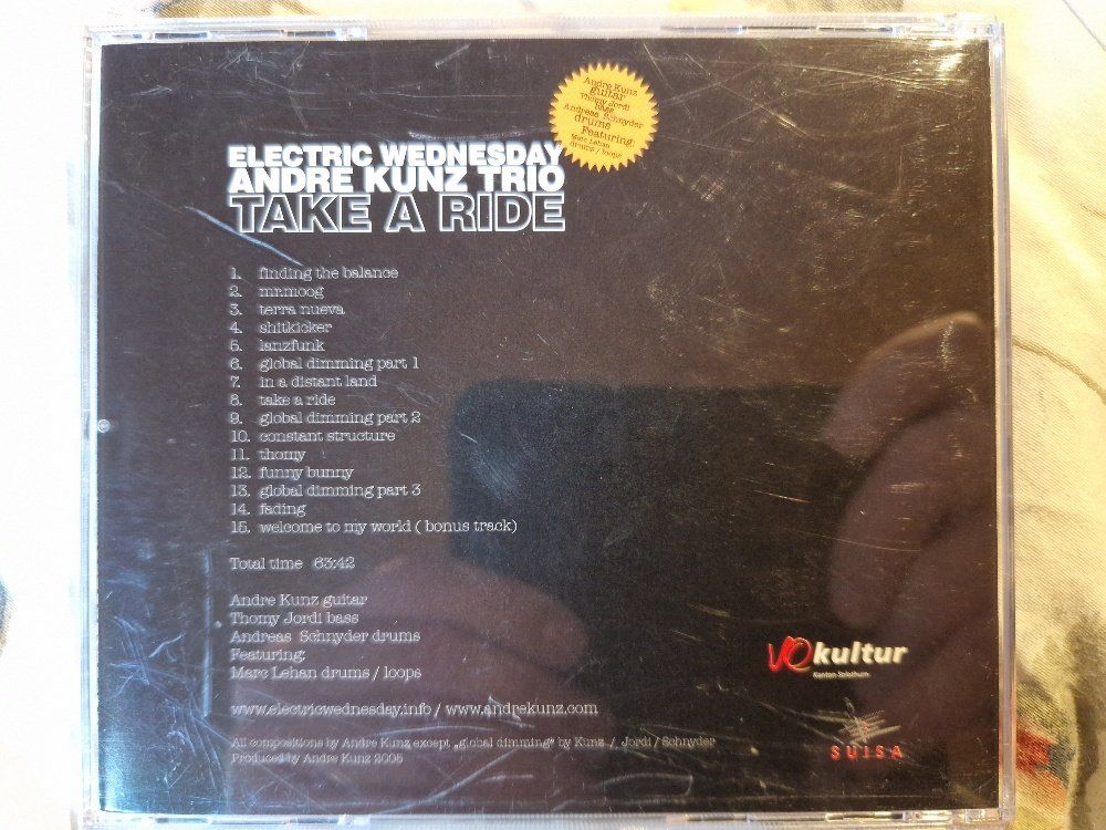 CD: Andre Kunz Trio: Take a Ride - a – Usato da Brittnau venduto da Zibu 4