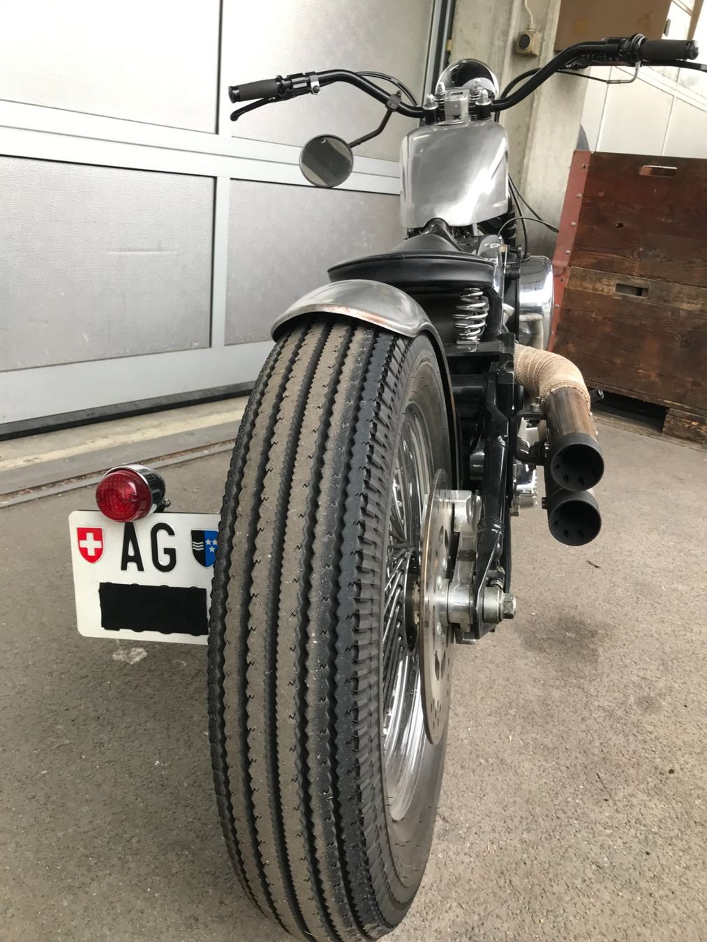Harley-Davidson Chopper: Harley Davidson Bobber Springer Softail 1340 ab MFK – Usato da Reitnau venduto da poseyta77 3