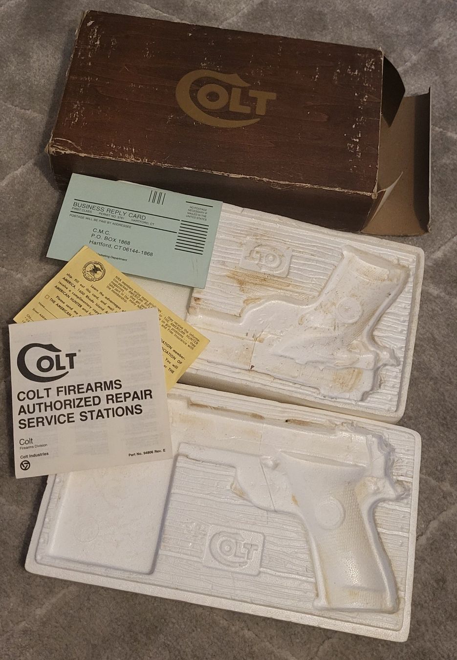 Barattoli: Pistol Colt originale avec accessoires, boîte vide + docs. – Usato da Romont FR venduto da Glonounou 1