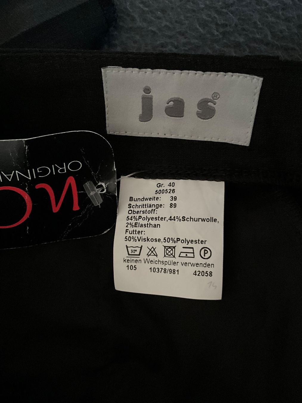 Pantaloni: 44% Schurwolle Hose Gr. 40 Neu – Nuovo e nell'imballaggio originale da Muri b. Bern venduto da SmuriS 3