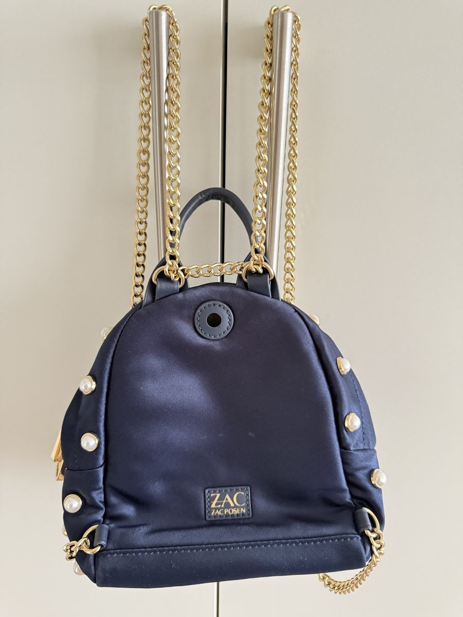 Zaini: Zac Posen Navy Pearl Mini Backpack – Usato da Binningen venduto da romavi 1