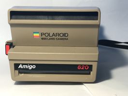 Fotokamera Polaroid 600 Land Camera Amigo 620 mit Tasche