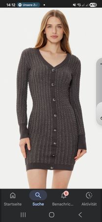 Elegantes figurbetontes Strickkleid - glitzer von Guess