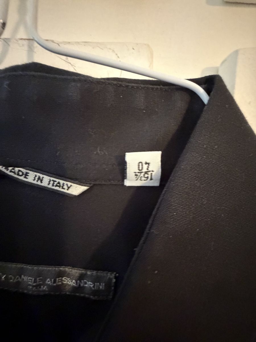 Camicie: Camicia Daniele Alessandrini uomo nero taglia – Usato da Lugano venduto da can_xdd8 3