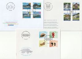 Pro Patria 2011 - 2015, 5 Satz-FDC ohne Adresse