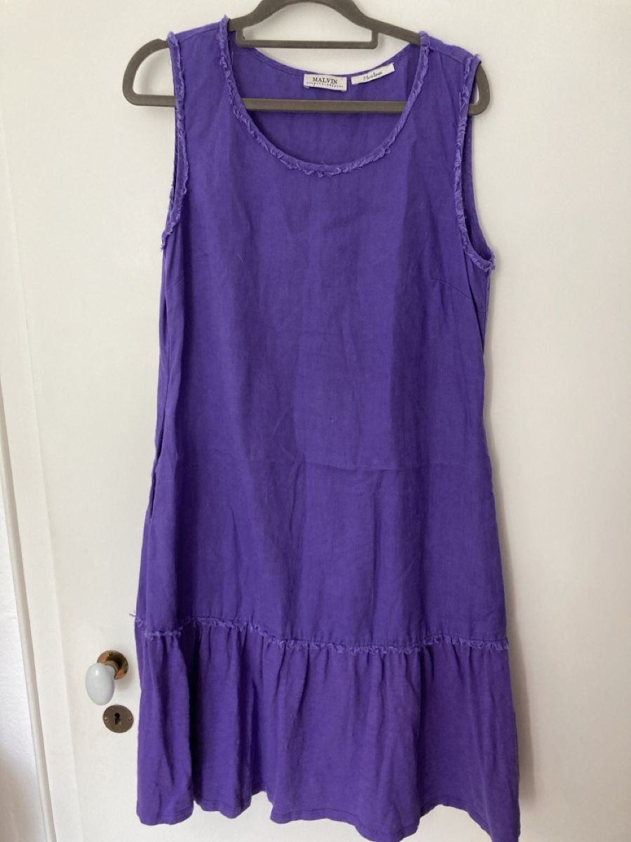 Vestiti: Lila Leinen Kleid Malvin, 38 – Usato da Azmoos venduto da alix001