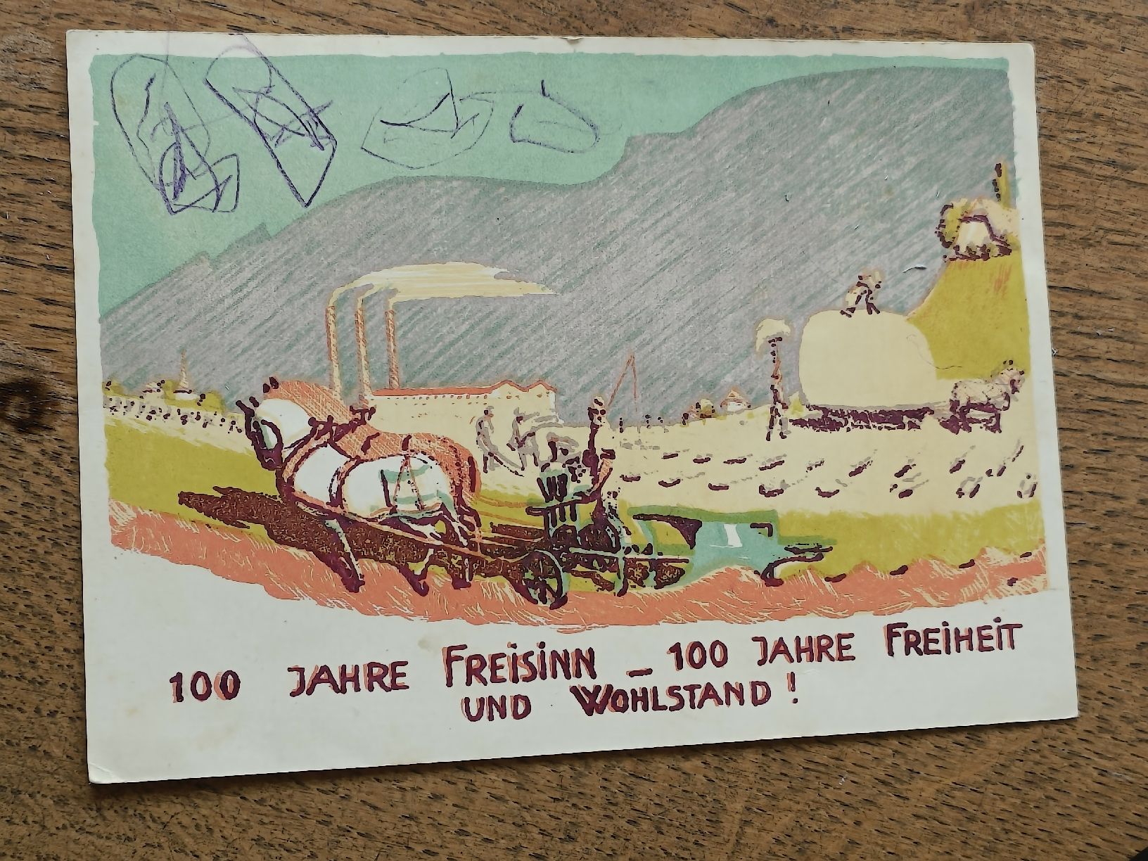 Cartoline postali: Litho PK / Feier der Freisinnigen Partei Kanton Solothurn  – Usato da Brugg AG venduto da Ente015