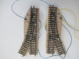 1 Elektromagnetische Weichen-Paar 5137 von Märklin.