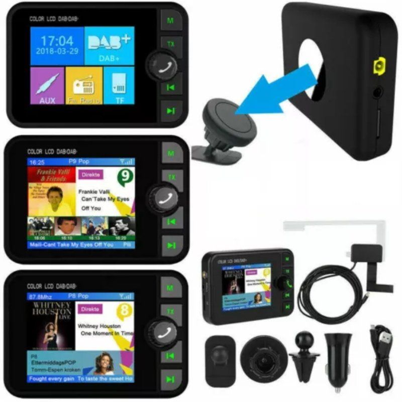 Radios: Universal DAB+ Adapter 2,4" LCD Bluetooth FM AUX – Neuf avec emballage d'origine à Malans GR par BUYBEST-Schweiz 1