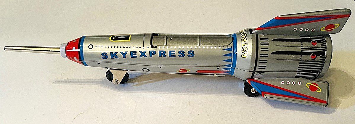 Spielzeuge: Blechspielzeug Rakete Sky Express Space Ship – Gebraucht aus Duggingen von nad_6yzh 4