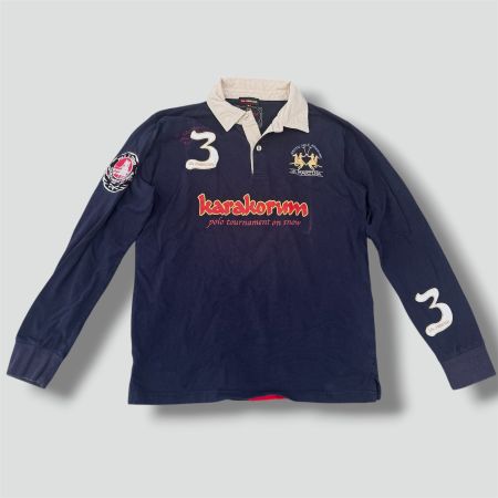 La Martina Karakorum Mongolia longsleeve polo vintage 90s