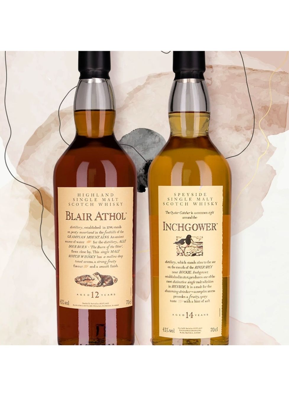 Bevande alcoliche: Blair Athol & Inchgower whisky – Nuovo e nell'imballaggio originale da Matran venduto da kam_7k5k