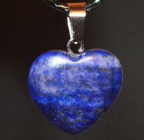 Halskette L-9345 – Herz Lapislazuli 20x20mm