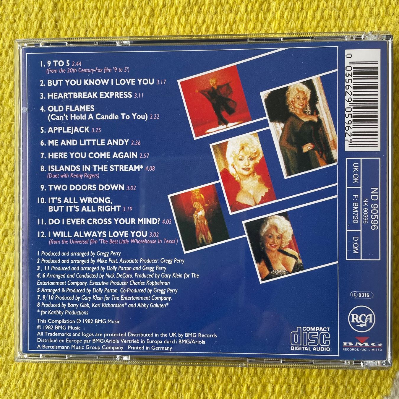 CDs: DOLLY PARTON-GREATEST HITS – Gebraucht aus Rorschacherberg von CD-Roli 1