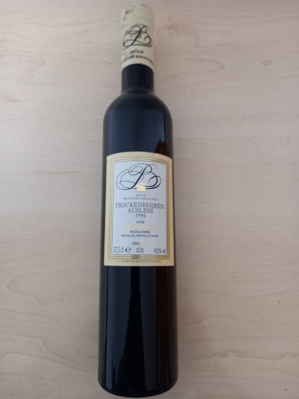 Vino: Trockenbeerenauslese – Nuovo e nell'imballaggio originale da Bonaduz venduto da Motz 2