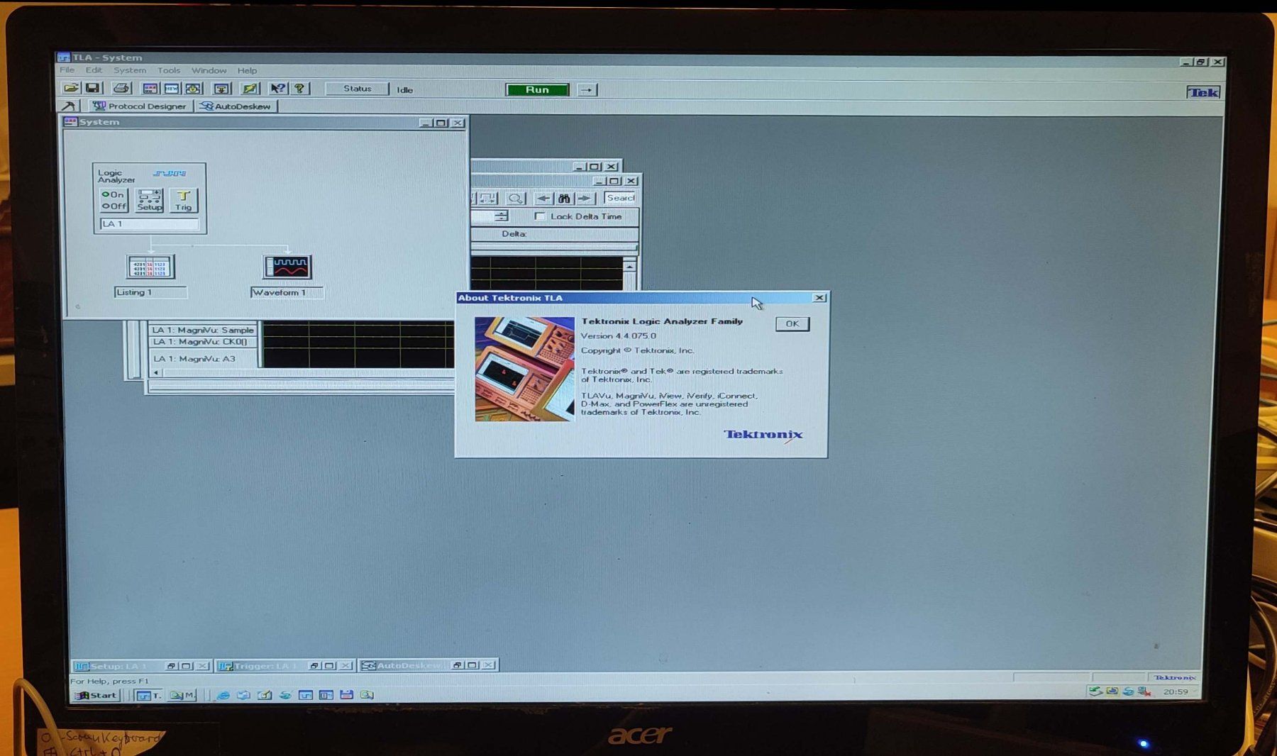 Mesurer: Tektronix TLA 621 Logic Analyser – D'occasion à Zürich par Sherman 7