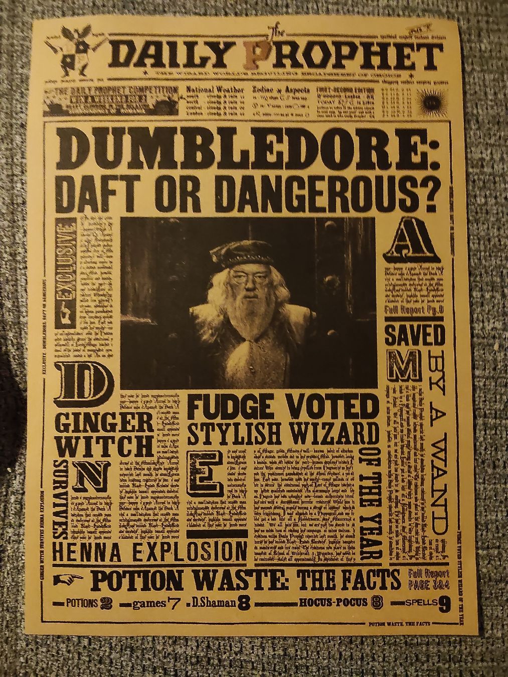 Foto & Immagini: Affiche Harry Potter Daily Prophet  – Nuovo (secondo la descrizione) da Ecublens VD venduto da hel_t5v7