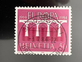Schweiz 1984 Europa CEPT 50 Vollstempel BERN 1 3.7.84
