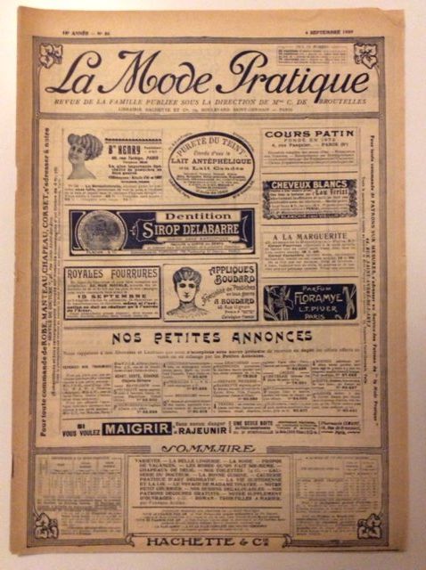 Riviste & Magazine: Journal sur la Mode 1909 – Usato da Genève venduto da edelweiss1900 1