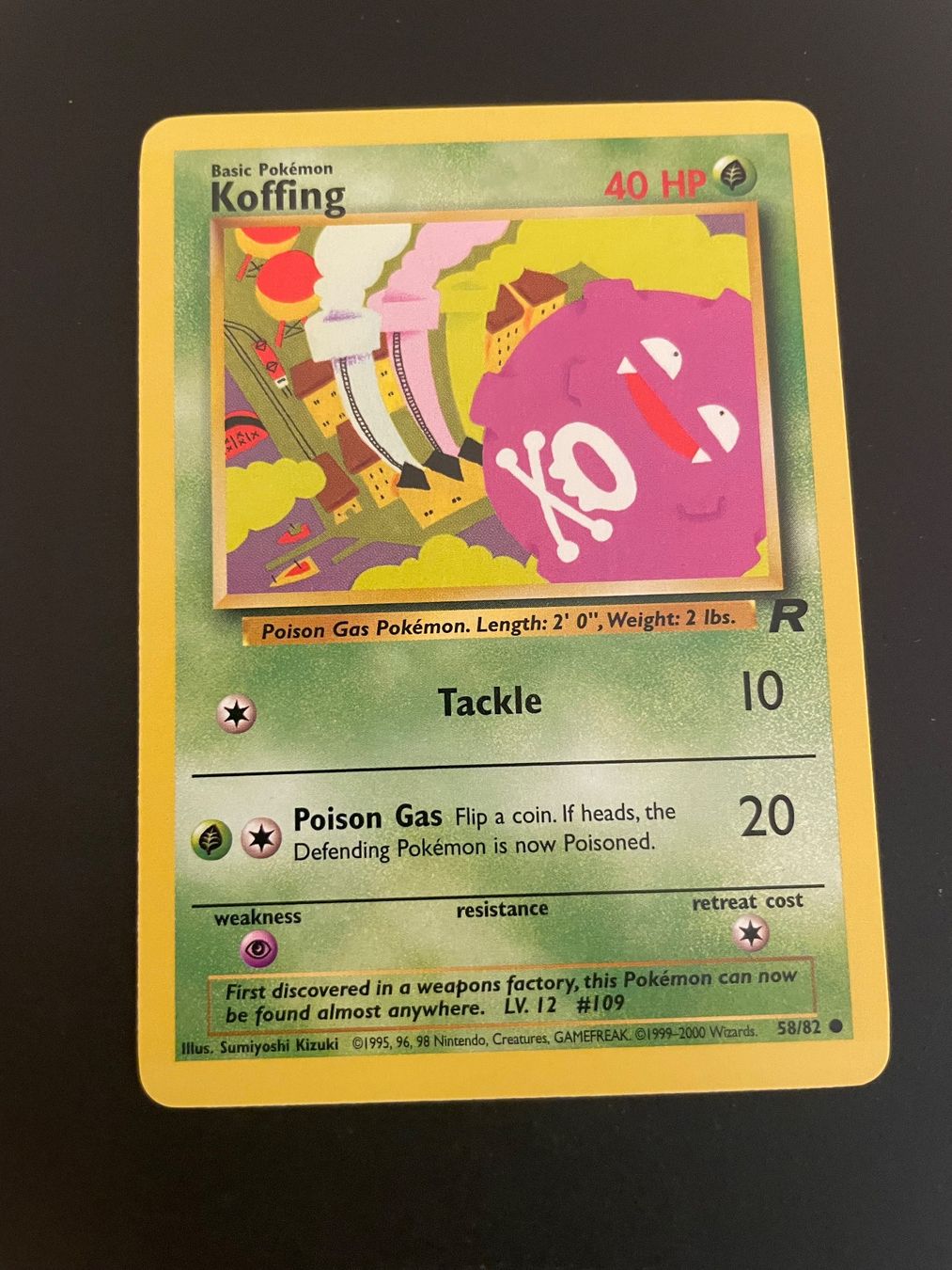 Pokémon Carte collezionabili: Koffing 58/82 Team Rocket – Usato da Zürich venduto da pokemon_cards
