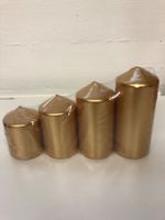 Adventskerzen Gold, 4er Set, Neu & OVP, Festtagsdeko ✨🕯️