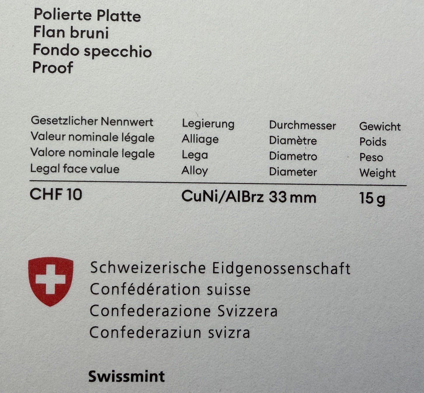 Toutes les monnaies: 10 Franken Igel 2026, PP  2500Stk. – Neuf avec emballage d'origine à Dietikon par aus-2-hand 4