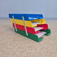 Vintage Biella Desk Organizer Dokumentenablage Papierablage